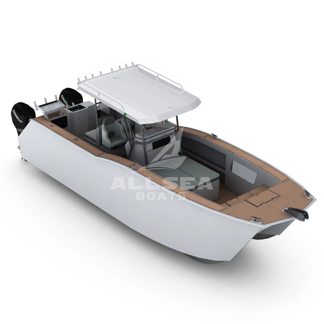 Barco catamar&aacute;n con consola de aluminio de 7,9 m