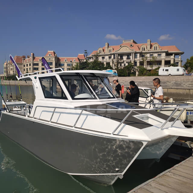 Barco catamarán de 7,3 m