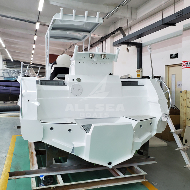 Barco de consola central de aluminio de 6.85m