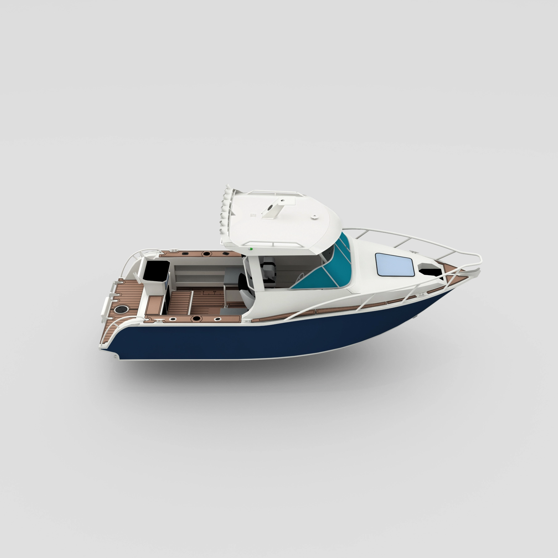 Bote de aluminio de 6.25m de 6.25m