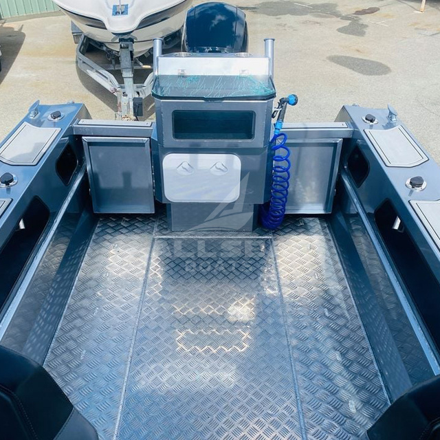 Lancha rápida con suelo de aluminio duradero para ocio acuático al aire libre