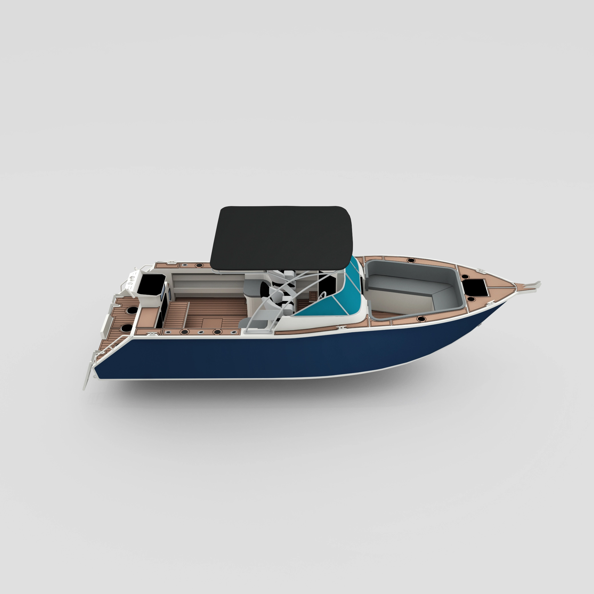 Profisher 750 Bowriderblack de pesca de aluminio
