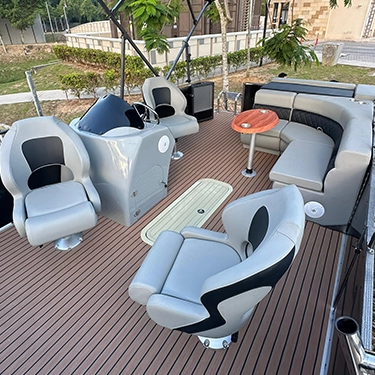 Barco pontón de 17 pies